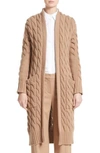 MAX MARA VIOLINO CABLE KNIT WOOL & CASHMERE CARDIGAN,134604730000030