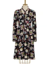 VALENTINO FLOWER POP LONG SLEEVES DRESS,VAFW1 3LE K92