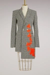 OFF-WHITE WOOL BLAZER DRESS,OWDB044E175400179919/9919