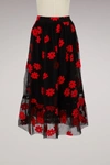 SIMONE ROCHA PRINTED COTTON SKIRT,3324/164