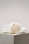 Valentino Garavani Rockstud Genuine Mink Fur Sneaker In Pink