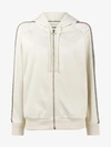GUCCI IVORY CRYSTAL EMBELLISHED JERSEY HOODIE,12386316