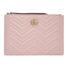 GUCCI GUCCI PINK GG MARMONT 2.0 POUCH,476440 DSVRT