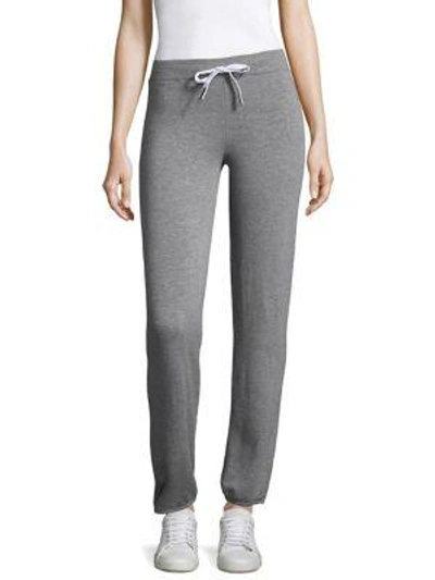 Stateside Relaxed Fleece Trousers In Heather Grey