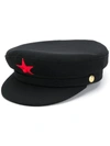 MANOKHI STAR BAKER BOY HAT,MANO153REDSTAR12390290