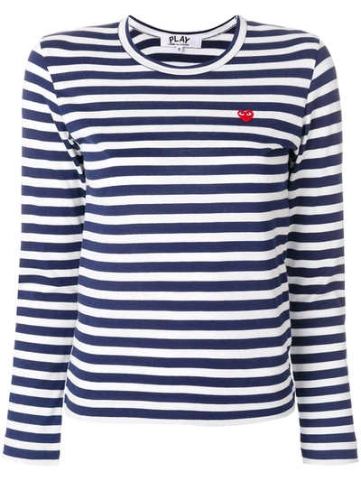 COMME DES GARÇONS PLAY STRIPED T-SHIRT,AZT20712373822