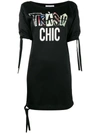 MOSCHINO TRASH CHIC T SHIRT DRESS,J0432543412383267