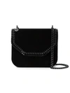 STELLA MCCARTNEY black falabella velvet box bag,455139W808512346228