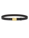 PRADA Skinny Saffiano Leather Belt