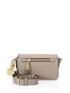 Marc Jacobs Recruit Leather Crossbody Bag In Mink/gold
