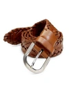 BRUNELLO CUCINELLI Leather Braided Belt