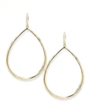Ippolita Classico 18k Yellow Gold Sculpted Open Teardrop Earrings In Gold