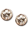 Givenchy Earrings, Rose Gold-tone Crystal Element Stud Earrings