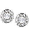 GIVENCHY SMALL CRYSTAL PAVE STUD EARRINGS