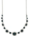 GIVENCHY ROUNDED CRYSTAL AND PAVE COLLAR NECKLACE