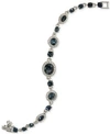 GIVENCHY FACETED STONE AND PAVE LINK BRACELET