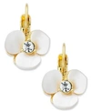 Kate Spade Disco Pansy Mother-of-pearl Leverback Earrings