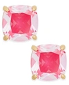 Kate Spade Small Square Stud Earrings In Pink