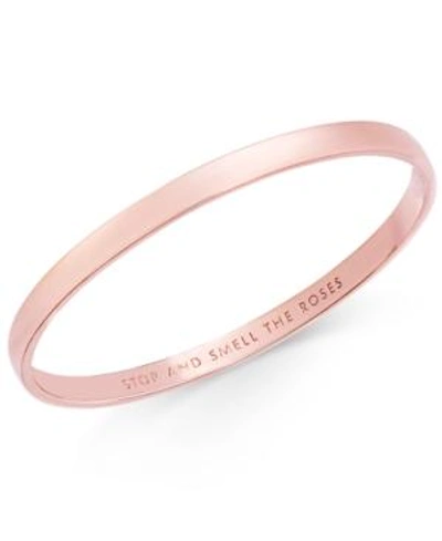 Kate Spade Rose Gold-tone Engraved Idiom Bracelet