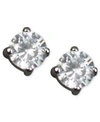 GIVENCHY EARRINGS, ROUND CUBIC ZIRCONIA STUD (3/4 CT. T.W.)