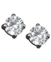 Givenchy Earrings, Round Cubic Zirconia Stud (3/4 Ct. T.w.) In Multi