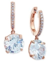 KATE SPADE CRYSTAL AND PAVE DROP EARRINGS