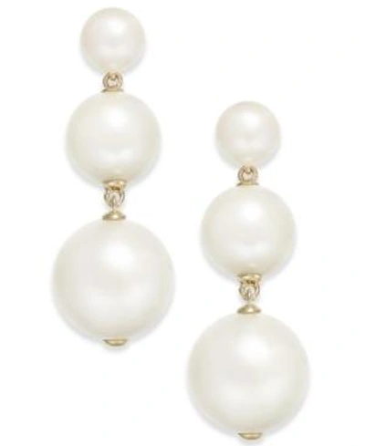 Kate Spade Golden Girl Bauble Drop Earrings In Cream