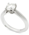 MARCHESA CERTIFIED DIAMOND ENGAGEMENT RING (1-5/8 CT. T.W.) IN 18K WHITE GOLD, CREATED FOR MACY'S