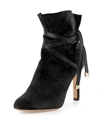 JIMMY CHOO DALAL SUEDE ANKLE-WRAP BOOT,PROD127091454