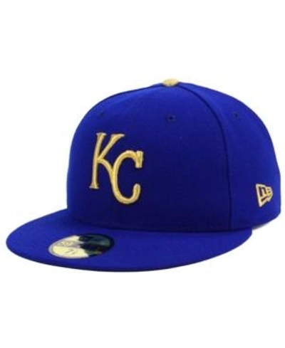 New Era Kansas City Royals Authentic Collection 59fifty Cap In Light Royal