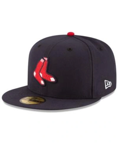 New Era Boston Red Sox Authentic Collection 59fifty Fitted Cap In Navy