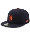 New Era Detroit Tigers Authentic Collection 59fifty Fitted Cap In Navy