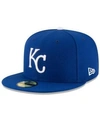New Era Kansas City Royals 2020 Batting Practice 59fifty-fitted Cap In Light Royal