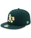 New Era Oakland Athletics Low Profile Ac Performance 59fifty Cap In Green
