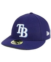 New Era Tampa Bay Rays Low Profile Ac Performance 59fifty Cap In Lightnavy
