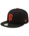 New Era San Francisco Giants Game Authentic Collection On-field 59fifty Fitted Cap In Black