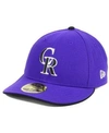 New Era Colorado Rockies Authentic Collection 59fifty Cap In Purple