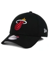 New Era Miami Heat Team Classic 39thirty Cap In Black