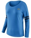 NIKE WOMEN'S LOS ANGELES CHARGERS TAILGATE LONG SLEEVE TOP