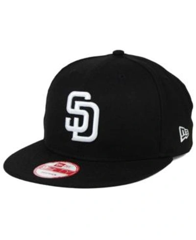 New Era San Diego Padres Youth Dub Classics 39thirty Cap In Black/white/black