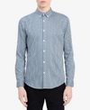 CALVIN KLEIN MEN'S DOBBY SLIM-FIT SHIRT