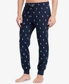 Polo Ralph Lauren Pony Print Pajama Jogger Pants In Cruise Navy