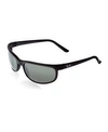 Ray Ban Sunglasses Unisex Predator 2 - Black Frame Grey Lenses Polarized 62-19 In Black/grey Polarized