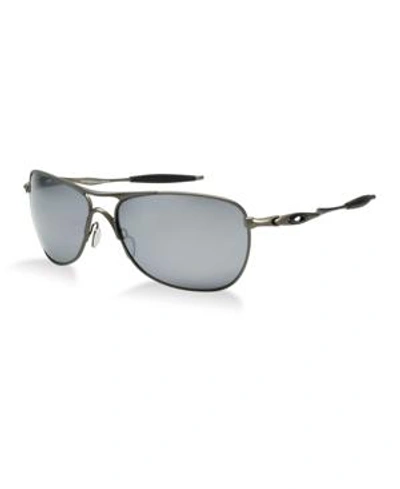 Oakley Polarized Sunglasses, Oo6014 Ti Crosshair In Grey