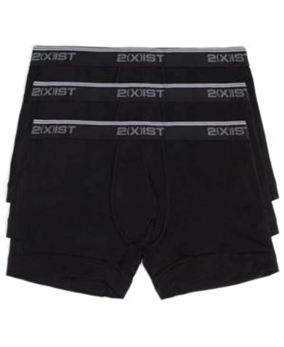 2(X)IST MEN'S COTTON STRETCH BOXER BRIEFS 3-PACK