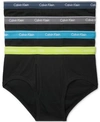 Calvin Klein Men's Classic Briefs 4-pack U4000 In Neon Green/light Blue/grey/navy