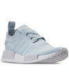 Adidas Originals Adidas Women's Nmd R1 Primeknit Casual Sneakers From Finish Line In Light Aqua/white