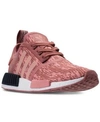 Adidas Originals Adidas Women's Nmd R1 Casual Sneakers From Finish Line In Raw Pink/trace Pink/legen