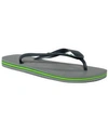 Havaianas Men's Brazil Flip-flop Sandals Men's Shoes In Steel Grey