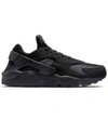Nike Air Huarache Run Qs Sneakers In Black/black/white